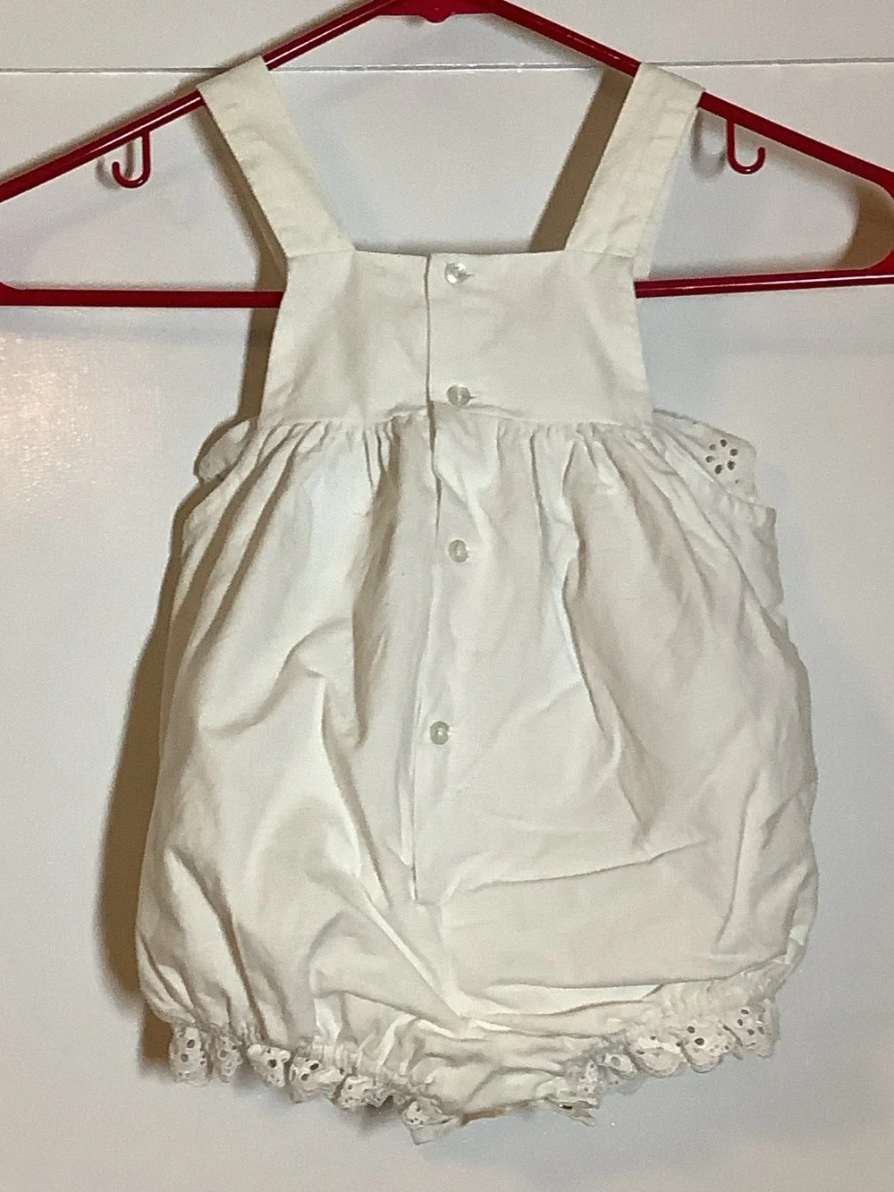 Vintage Sailor 24 M Girls Romper Nautical Cotton Made in Philippines